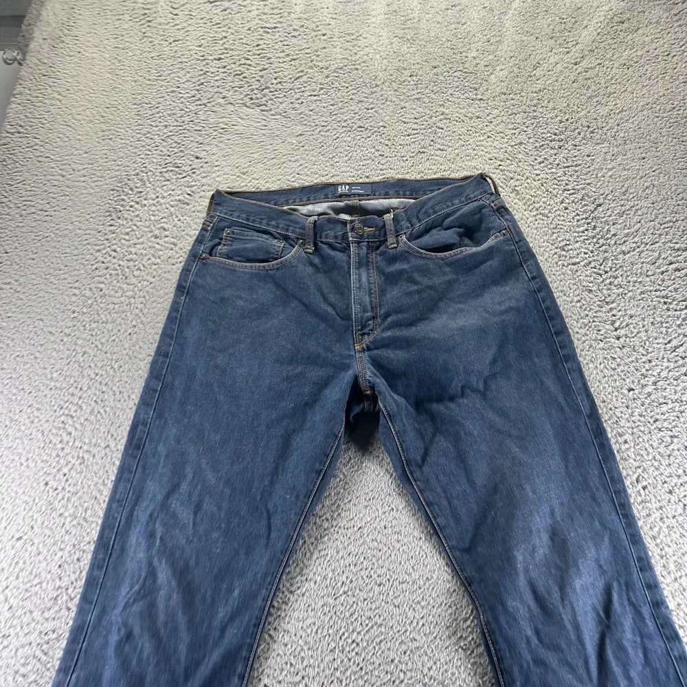 Gap Jeans Mens 36x34 Blue Cotton Denim Straight Leg Casual‎ Outdoor Workwear